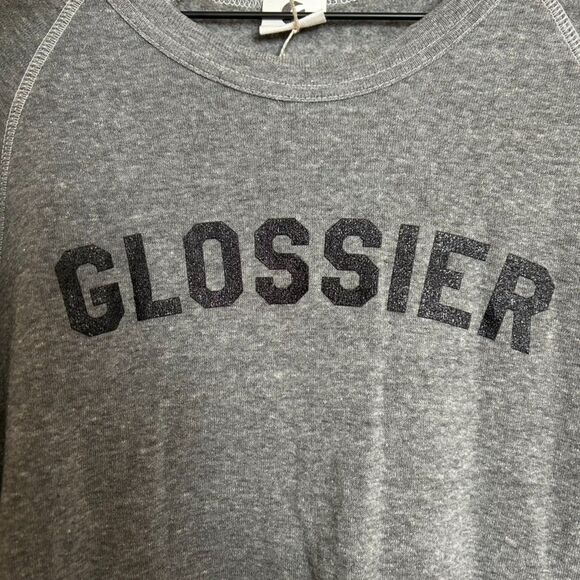 Glossier Grey Sweatshirt Size Large - Picture 5 of 8